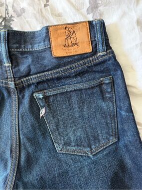 Pure Blue Japan Selvedge Slim Taper Faded Distressed Jeans 32 32 Japanese Denim